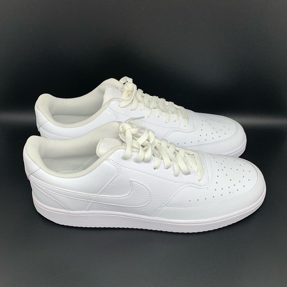 Nike‎ Court Vision Low Triple White Shoes CD5463-100 Men's Sz 14 - Picture 1 of 10